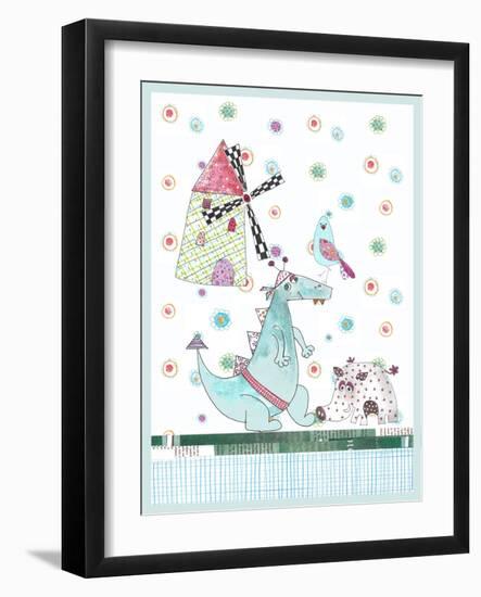 Dragon and Wild Boar-Effie Zafiropoulou-Framed Giclee Print