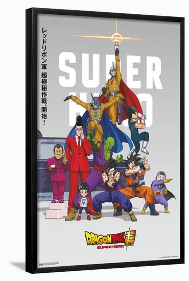 Dragon Ball Super: Super Hero - One Sheet-Trends International-Framed Poster