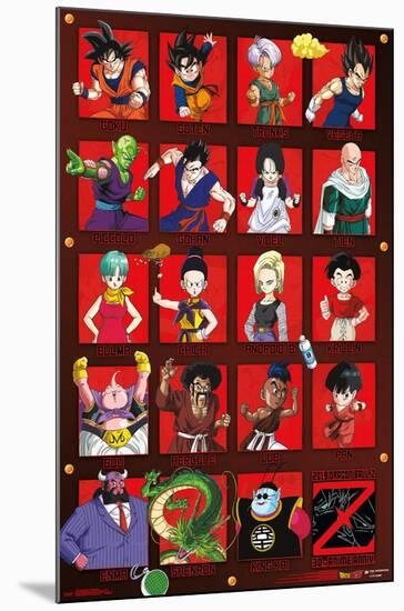 Dragon Ball Z - Anniversary-null-Mounted Standard Poster