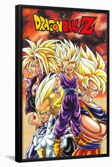 Dragon Ball Z - Saiyans-Trends International-Framed Poster