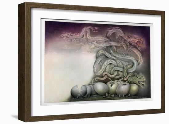 Dragon Birth-Wayne Anderson-Framed Giclee Print