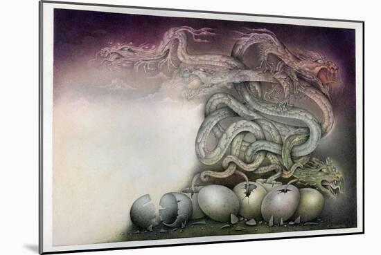 Dragon Birth-Wayne Anderson-Mounted Giclee Print