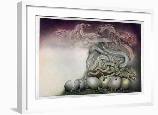 Dragon Birth-Wayne Anderson-Framed Giclee Print