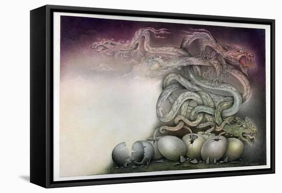 Dragon Birth-Wayne Anderson-Framed Stretched Canvas