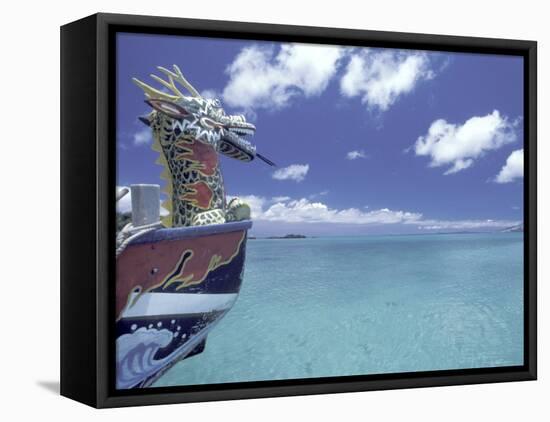 Dragon Boat, Okinawa, Japan-Dave Bartruff-Framed Stretched Canvas