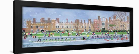 Dragon Boat Racing at Hampton Court, 1993-Judy Joel-Framed Giclee Print