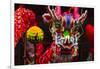 Dragon Dance Celebrating Chinese New Year in China Town, Manila, Philippines-Keren Su-Framed Photographic Print