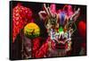 Dragon Dance Celebrating Chinese New Year in China Town, Manila, Philippines-Keren Su-Framed Stretched Canvas