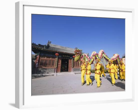 Dragon Dance, Chinese New Year, Spring Festival, Beijing, China-Kober Christian-Framed Photographic Print