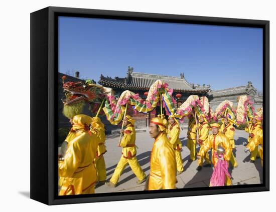 Dragon Dance, Chinese New Year, Spring Festival, Beijing, China-Kober Christian-Framed Stretched Canvas