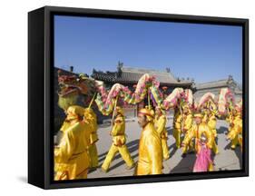 Dragon Dance, Chinese New Year, Spring Festival, Beijing, China-Kober Christian-Framed Stretched Canvas