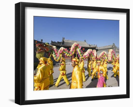 Dragon Dance, Chinese New Year, Spring Festival, Beijing, China-Kober Christian-Framed Photographic Print