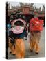 Dragon Dance Performers, Sunday Morning Festival Celebrations, Shengmu Temple, Luerhmen-Christian Kober-Stretched Canvas