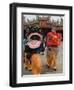 Dragon Dance Performers, Sunday Morning Festival Celebrations, Shengmu Temple, Luerhmen-Christian Kober-Framed Photographic Print