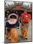 Dragon Dance Performers, Sunday Morning Festival Celebrations, Shengmu Temple, Luerhmen-Christian Kober-Mounted Photographic Print