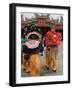 Dragon Dance Performers, Sunday Morning Festival Celebrations, Shengmu Temple, Luerhmen-Christian Kober-Framed Photographic Print