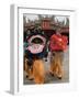 Dragon Dance Performers, Sunday Morning Festival Celebrations, Shengmu Temple, Luerhmen-Christian Kober-Framed Photographic Print