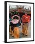 Dragon Dance Performers, Sunday Morning Festival Celebrations, Shengmu Temple, Luerhmen-Christian Kober-Framed Photographic Print