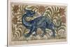 Dragon' Design for a Tile (W/C on Paper)-William De Morgan-Stretched Canvas