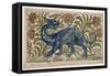 Dragon' Design for a Tile (W/C on Paper)-William De Morgan-Framed Stretched Canvas