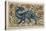 Dragon' Design for a Tile (W/C on Paper)-William De Morgan-Stretched Canvas
