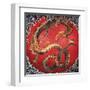 Dragon (detail)-Katsushika Hokusai-Framed Art Print