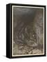 Dragon Fafner-Arthur Rackham-Framed Stretched Canvas