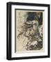 Dragon Fafner-Arthur Rackham-Framed Art Print