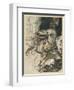 Dragon Fafner-Arthur Rackham-Framed Art Print