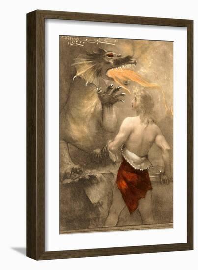 Dragon from Siegfried-null-Framed Art Print