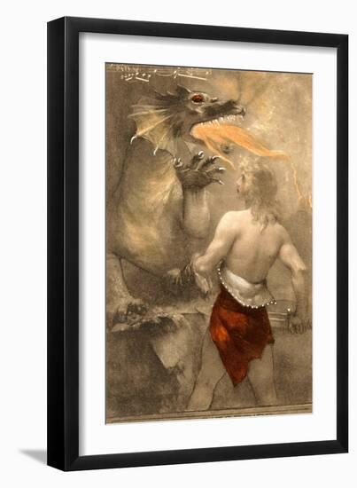 Dragon from Siegfried-null-Framed Art Print