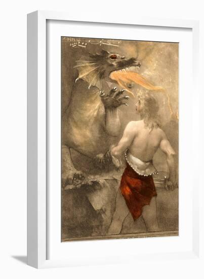 Dragon from Siegfried-null-Framed Art Print