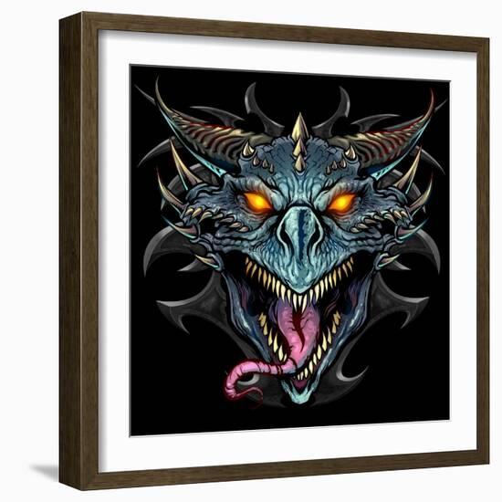 Dragon Head-FlyLand Designs-Framed Giclee Print