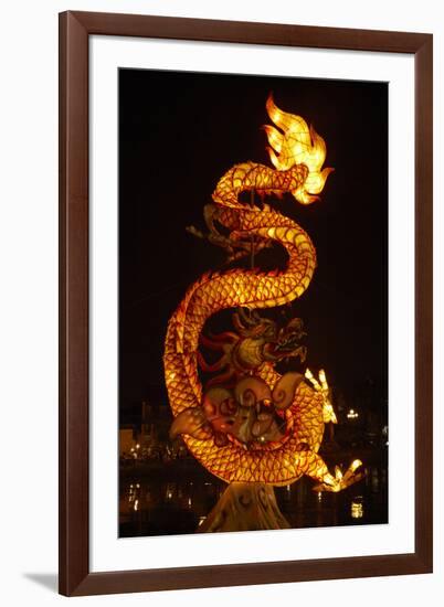 Dragon lantern, Hoi An, Vietnam-David Wall-Framed Premium Photographic Print