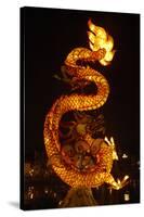 Dragon lantern, Hoi An, Vietnam-David Wall-Stretched Canvas