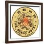 Dragon Luggage Label-null-Framed Giclee Print