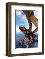 Dragon Maiden-null-Framed Art Print