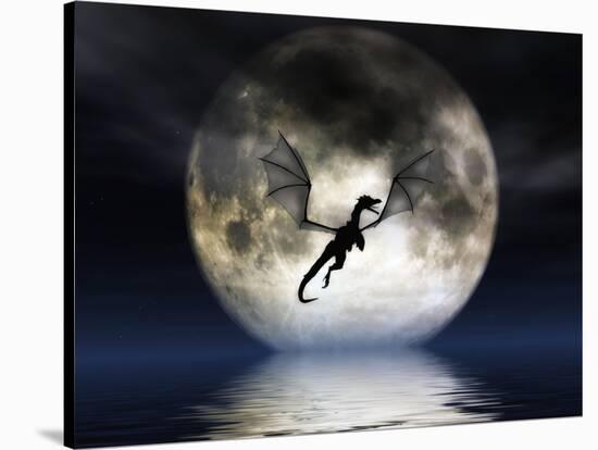 Dragon Moon-Julie Fain-Stretched Canvas