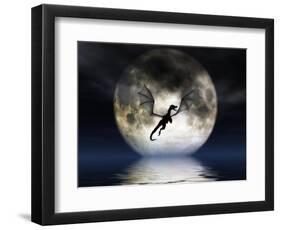 Dragon Moon-Julie Fain-Framed Art Print