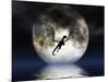 Dragon Moon-Julie Fain-Mounted Art Print