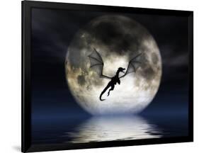 Dragon Moon-Julie Fain-Framed Art Print