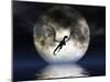 Dragon Moon-Julie Fain-Mounted Art Print