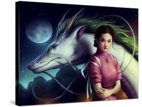 Dragon Night-JoJoesArt-Stretched Canvas