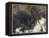 Dragon of Hesperides-Arthur Rackham-Framed Stretched Canvas