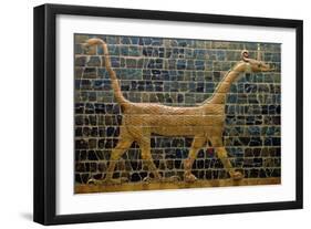 Dragon of Marduk, on the Ishtar Gate, Neo-Babylonian, 604-562 BC-null-Framed Giclee Print