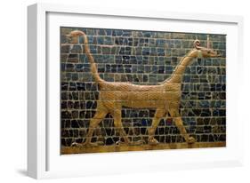 Dragon of Marduk, on the Ishtar Gate, Neo-Babylonian, 604-562 BC-null-Framed Giclee Print