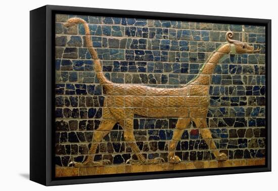 Dragon of Marduk, on the Ishtar Gate, Neo-Babylonian, 604-562 BC-null-Framed Stretched Canvas