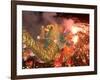 Dragon Performers at Chinese Thanksgiving Festival, Khon Kaen, Isan, Thailand-Gavriel Jecan-Framed Photographic Print