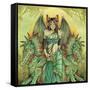 Dragon Queen-Linda Ravenscroft-Framed Stretched Canvas