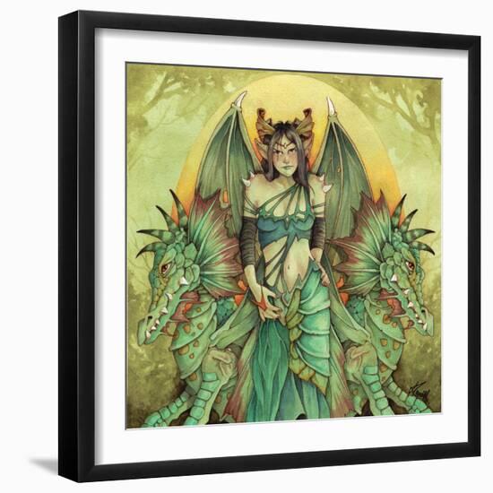 Dragon Queen-Linda Ravenscroft-Framed Giclee Print